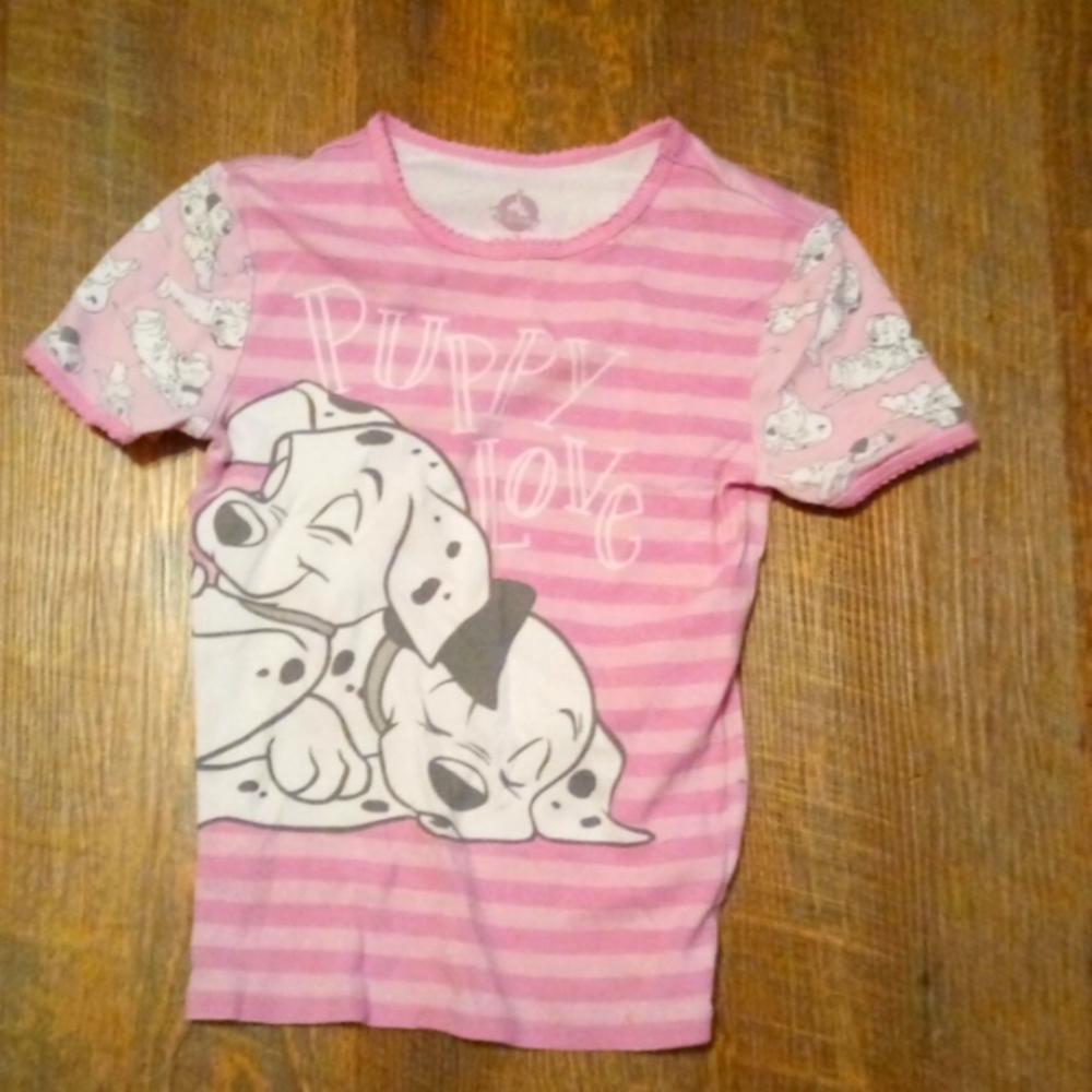 Disney puppy love pink shirt